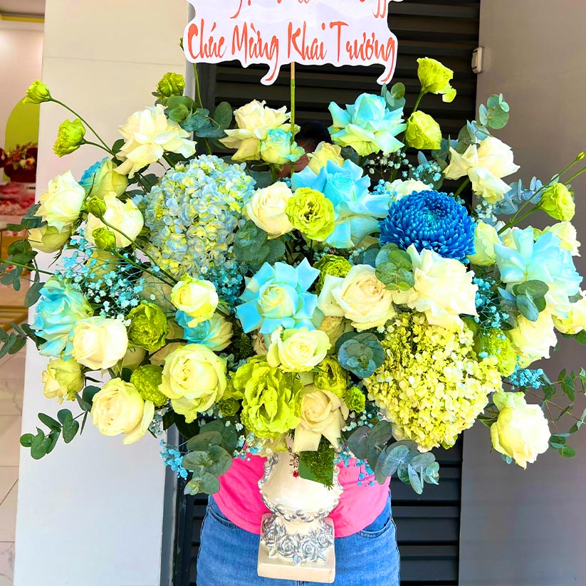 Bình hoa mừng khai trương tại Long Thành, Nhơn Trạch