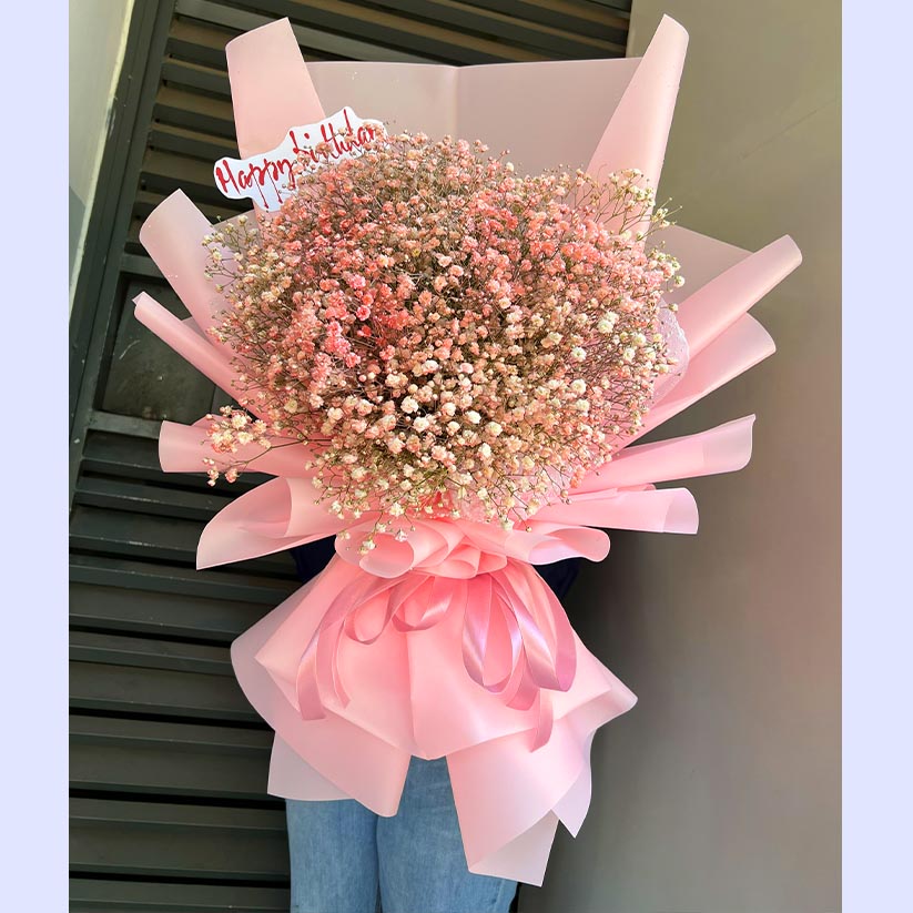 Bó hoa bi hoa baby chúc mừng sinh nhật ở Long Thành
