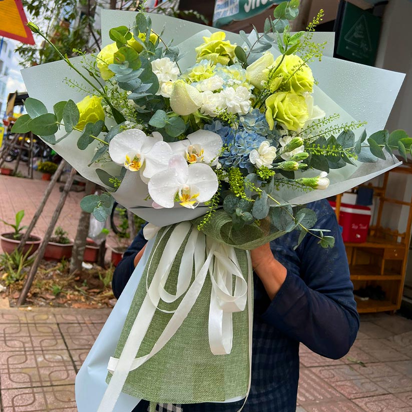 Bó hoa chúc mừng tại Long Thành, Nhơn Trạch