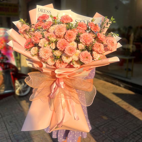Bó hoa chúc mừng đẹp ở Long Thành