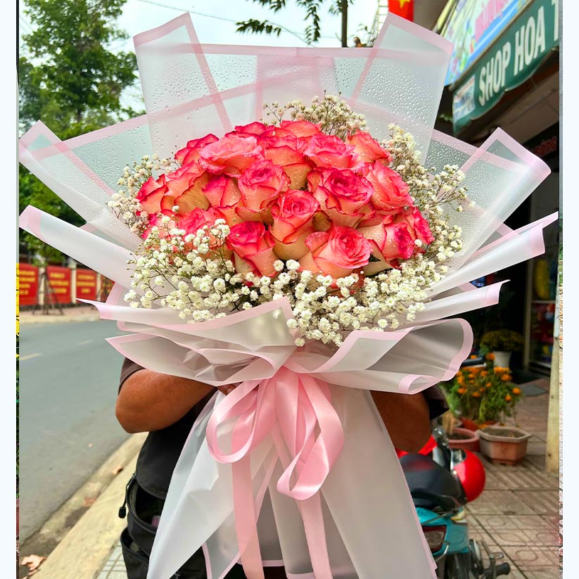 Bó hoa hồng tại Long Thành, Nhơn Trạch