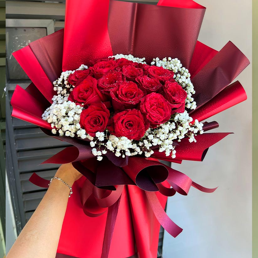 Bó hoa hồng tặng người yêu tại Long Thành, Nhơn Trạch