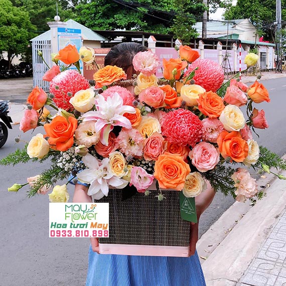 Giỏ hoa chúc mừng khai trương đẹp tại Long Thành, Nhơn Trạch