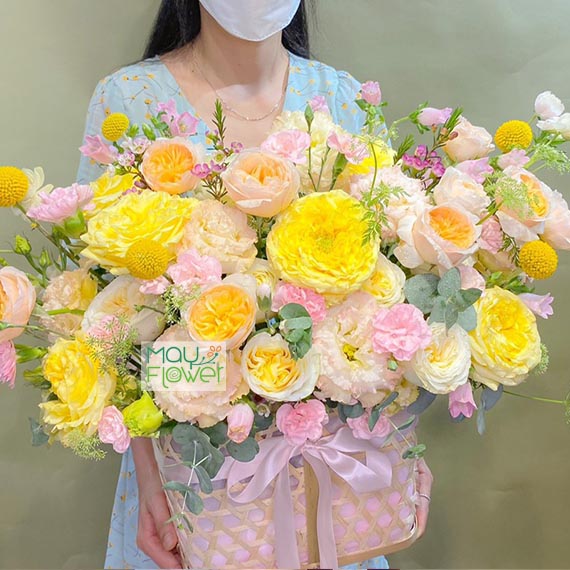 Giỏ hoa chúc mừng khai trương tại Long Thành, Nhơn Trạch