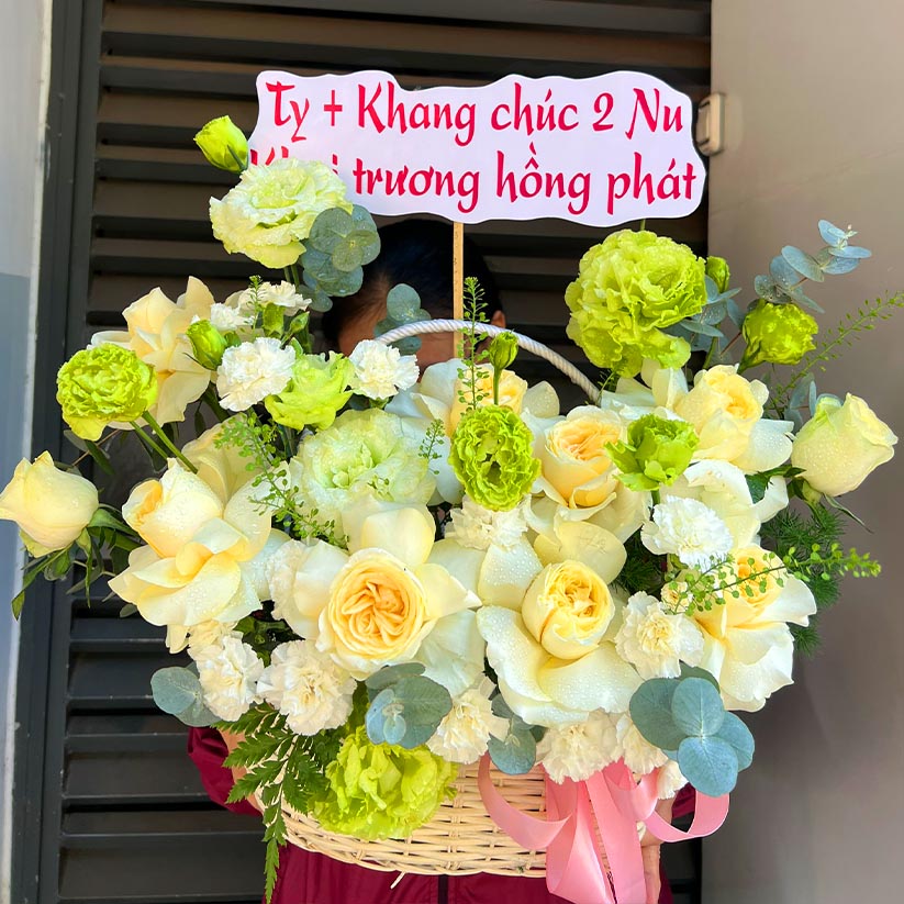 Hoa mừng khai trương hồng phát tại Long Thành, Nhơn Trạch