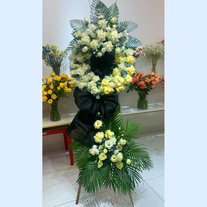 Hoa viếng đám tang tại Long Thành, Nhơn Trạch