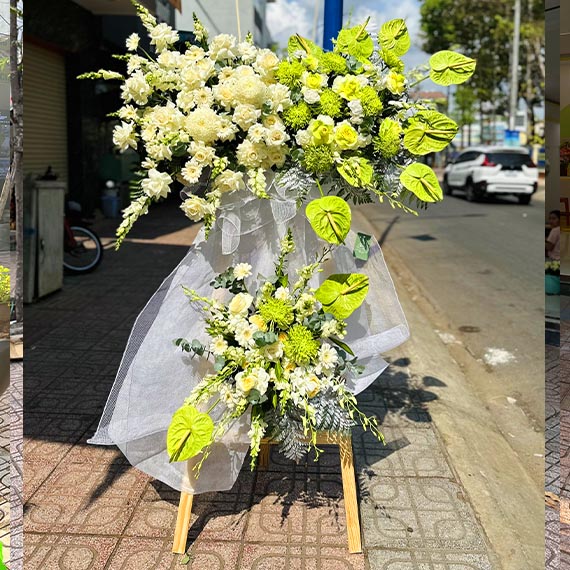 Hoa viếng đám tang tại Long Thành, Nhơn Trạch