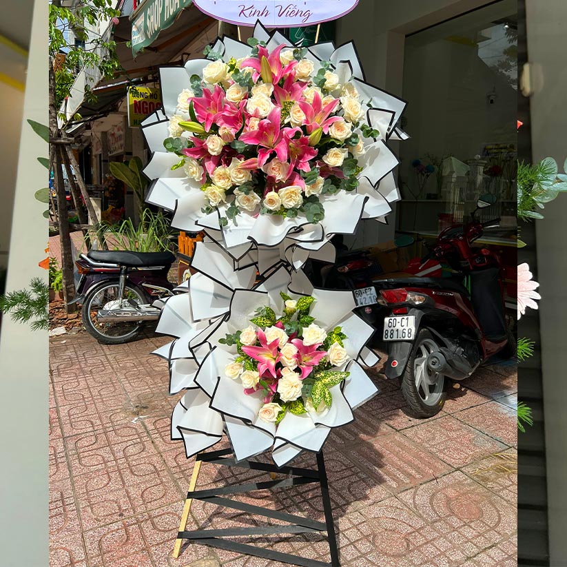 Hoa viếng đám tang, hoa chia buồn  tại Long Thành, Nhơn Trạch
