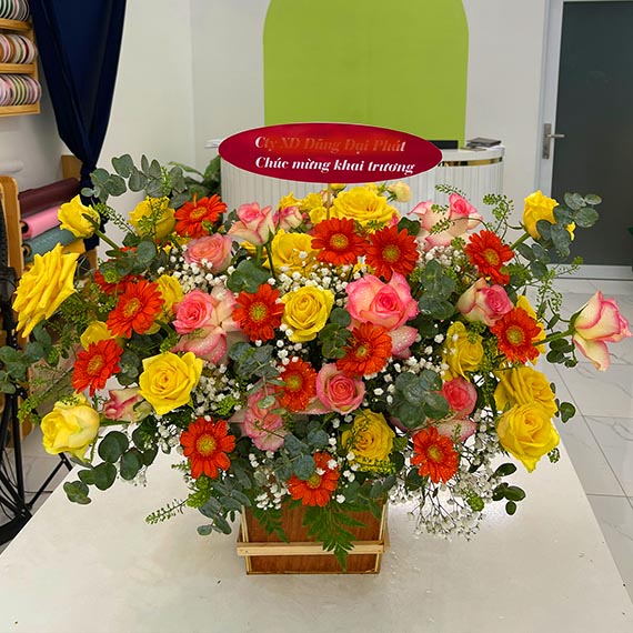 Hộp hoa chúc mừng tại Long Thành, Nhơn Trạch