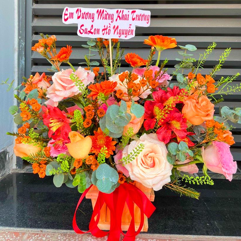 Hộp hoa chúc mừng tại Long Thành, Nhơn Trạch