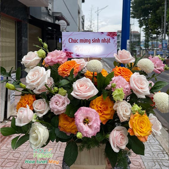 Hộp hoa chúc mừng sinh nhật tại Long Thành, Nhơn Trạch