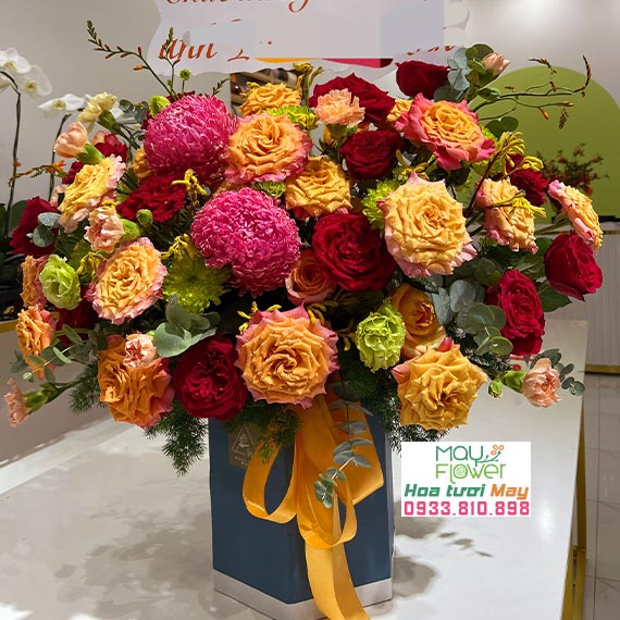 Hộp hoa, lẵng hoa chúc mừng sinh nhật tại Long Thành, Nhơn Trạch