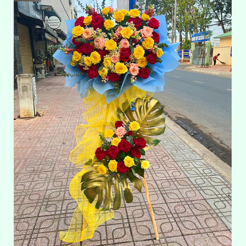 Kệ hoa chúc mừng khai trương tại Long Thành, Nhơn Trạch