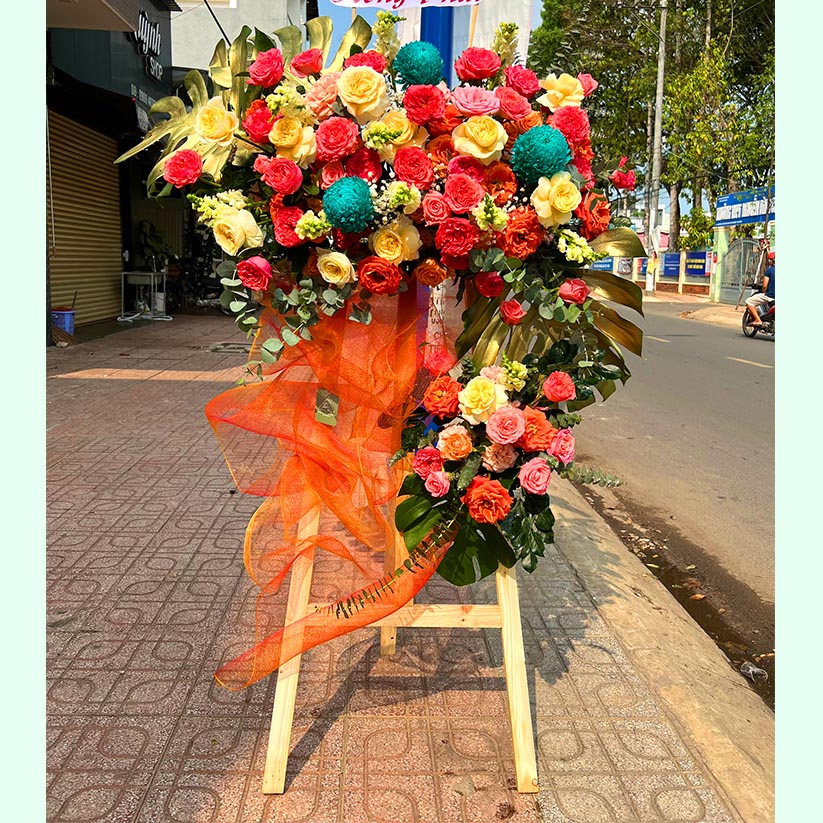 Kệ hoa chúc mừng khai trương tại Long Thành, Nhơn Trạch