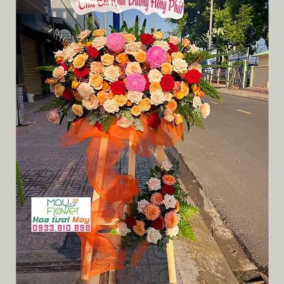 Kệ hoa, lẵng hoa chúc mừng khai trương tại Long Thành, Nhơn Trạch