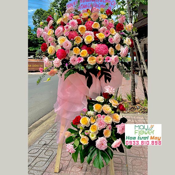 Kệ hoa, lẵng hoa chúc mừng tại Long Thành, Nhơn Trạch