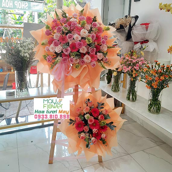 Kệ hoa tươi chúc mừng khai trương tại Long Thành, Nhơn Trạch