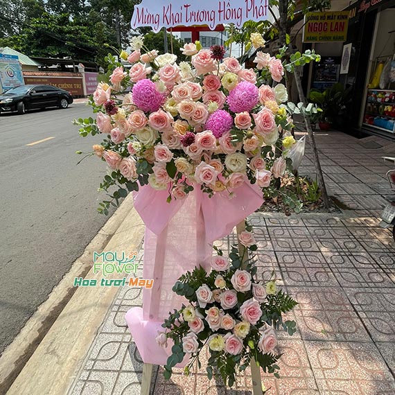 Kệ lẵng hoa chúc mừng khai trương tại Long Thành, Nhơn Trạch