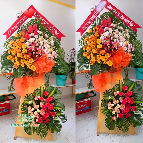 Kệ lẵng hoa to bự mừng khai trương tại Long Thành, Nhơn Trạch