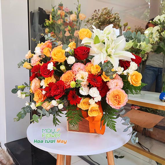 Lẵng hoa, hộp hoa chúc mừng sinh nhật tại Long Thành, Nhơn Trạch