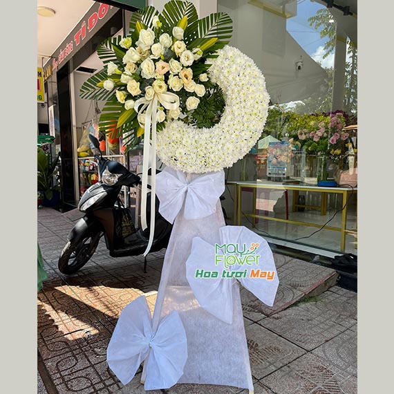 Lẵng hoa, vòng hoa viếng tang lễ tại Long Thành, Nhơn Trạch